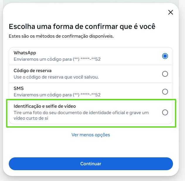 autenticacao dois fatores videoselfie