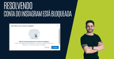 Resolvendo - A conta do Instagram está bloqueada no momento